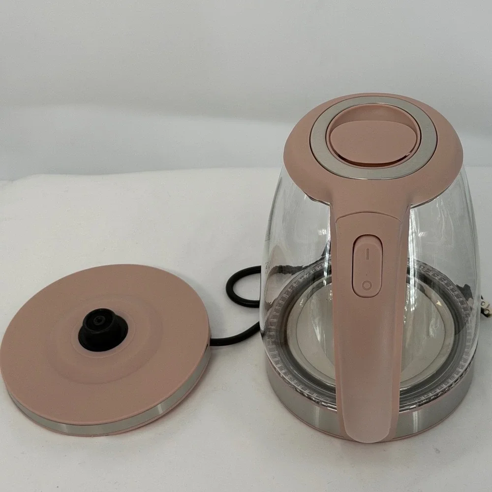 CWC Electric Glass Kettle 1.8L Pink Stainless Steel CGLSK2 1200W New Chic 104-47